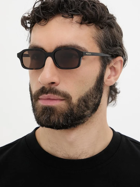 Zdjęcie produktu Alexander McQueen okulary przeciwsłoneczne męskie brązowy