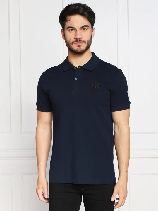 Zdjęcie produktu Alexander McQueen Polo SKULL BADGE | Regular Fit granatowy