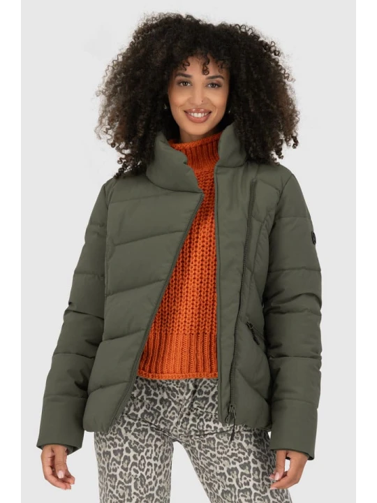 Zdjęcie produktu alife and kickin Kurtka pikowana "Nell" w kolorze khaki rozmiar: XS
