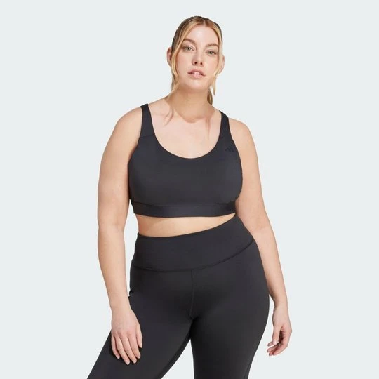 Zdjęcie produktu All Me Essentials Medium Support Bra (Plus Size) Adidas czarny