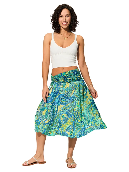 Zdjęcie produktu Aller Simplement Spódnica w kolorze zielono-niebieskim rozmiar: 38/40
