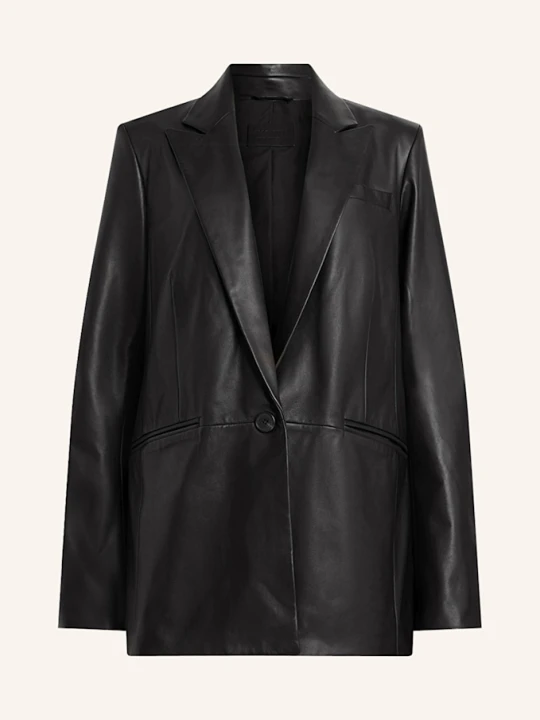 Zdjęcie produktu Allsaints Blezer Skórzany Deri schwarz CZARNY