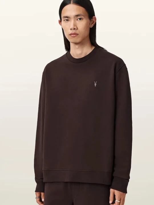 Zdjęcie produktu AllSaints bluza bawełniana brązowy