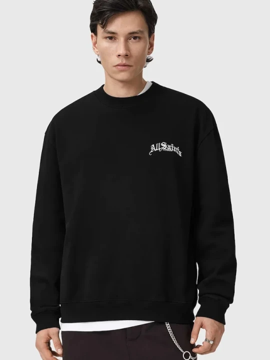 Zdjęcie produktu AllSaints bluza bawełniana DESCENT czarny