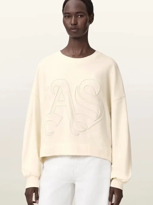 Zdjęcie produktu AllSaints bluza bawełniana LILA beżowy