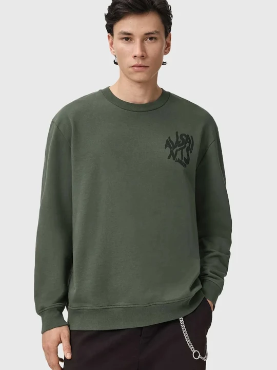 Zdjęcie produktu AllSaints bluza bawełniana ORLANDO zielony