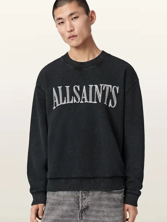 Zdjęcie produktu AllSaints bluza męska bawełniana DASH czarny