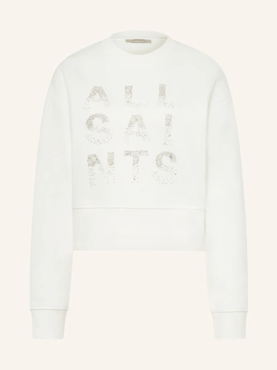 Zdjęcie produktu Allsaints Bluza Stacks Separo Z Kamieniami Ozdobnymi weiss KREMOWY