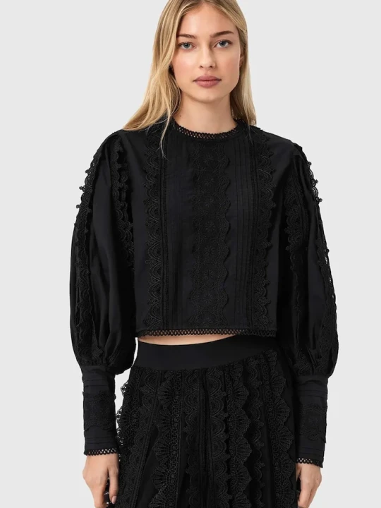 Zdjęcie produktu AllSaints bluzka bawełniana HART czarny