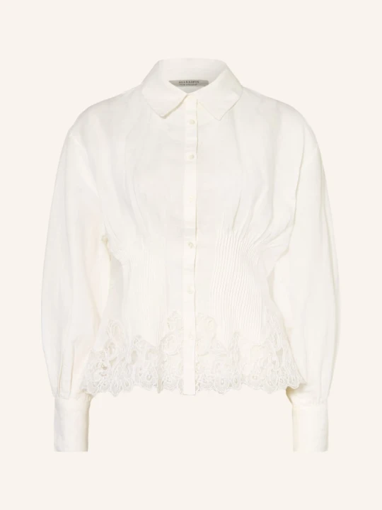Zdjęcie produktu Allsaints Bluzka Carol Z Koronką weiss BIAŁY