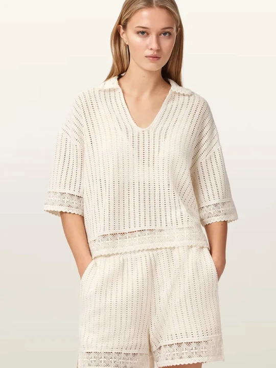Zdjęcie produktu AllSaints bluzka damska ELMA beżowy