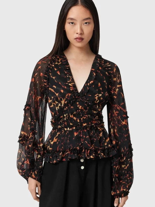 Zdjęcie produktu AllSaints bluzka brązowy