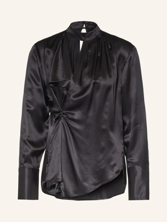 Zdjęcie produktu Allsaints Bluzka Koszulowa Zellie Z Jedwabiem schwarz CZARNY