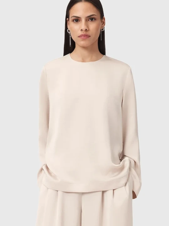 Zdjęcie produktu AllSaints bluzka LEANNE beżowy