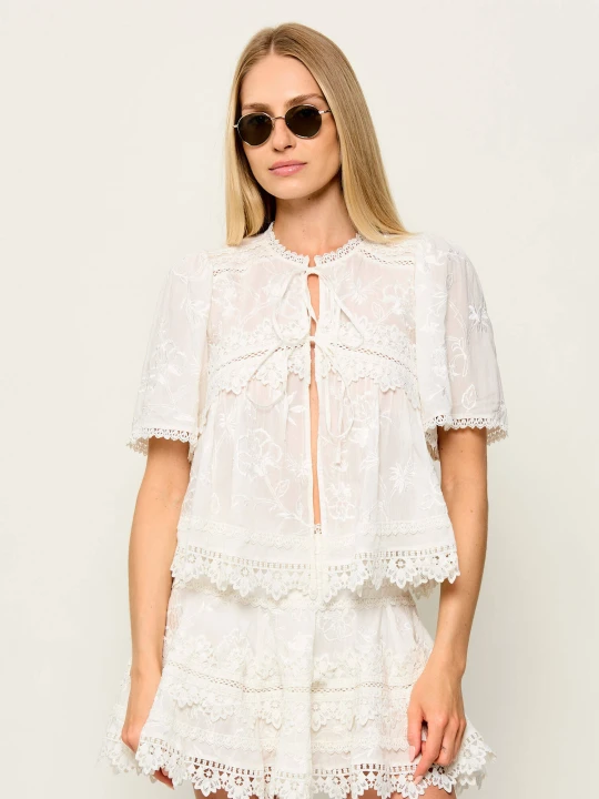 Zdjęcie produktu AllSaints Bluzka Lillith | Regular Fit biały