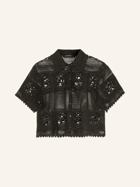 Zdjęcie produktu Allsaints Bluzka Szydełkowa Kyra schwarz CZARNY