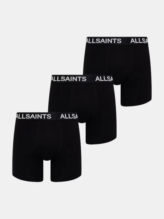 Zdjęcie produktu AllSaints bokserki męskie bawełniane z elastanem czarny