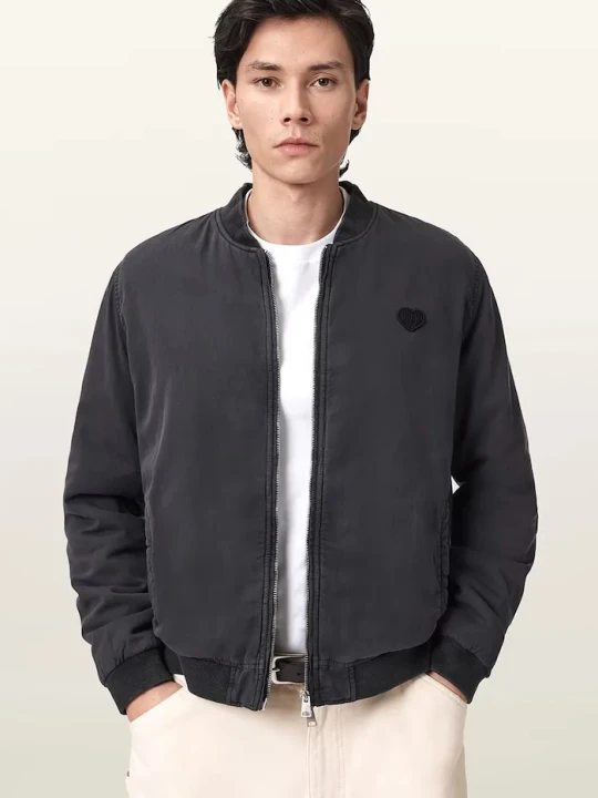 Zdjęcie produktu AllSaints bomberka męska bawełniana FORRES czarny