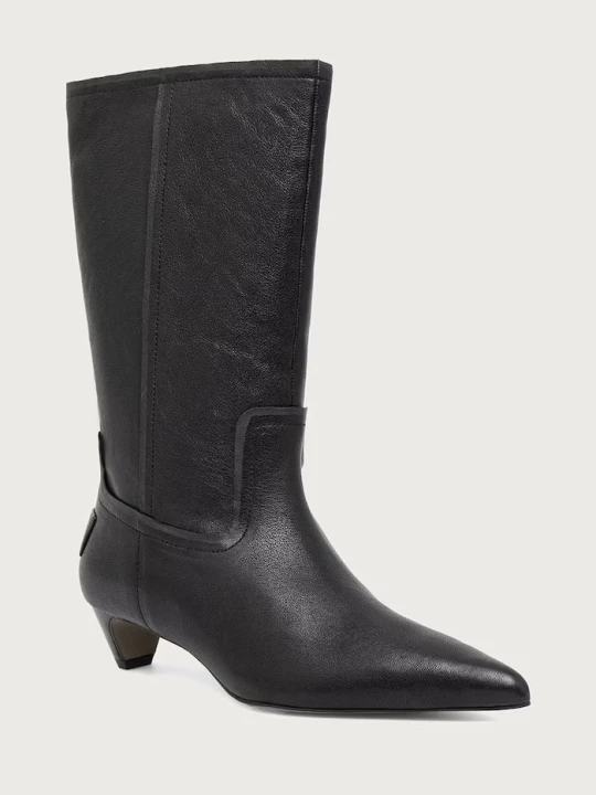 Zdjęcie produktu AllSaints botki damskie skórzane Veda Boot czarny