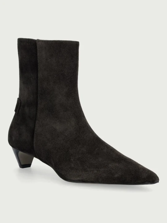 Zdjęcie produktu AllSaints botki na niskim obcasie damskie zamszowe Piper Suede Boot brązowy