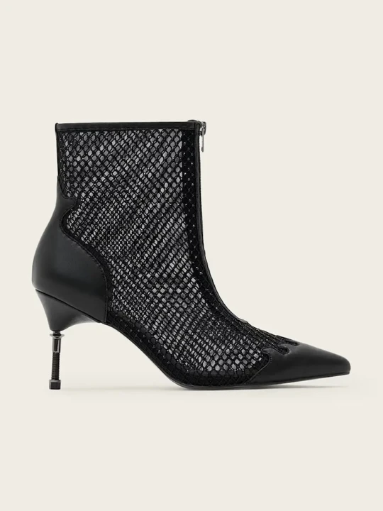 Zdjęcie produktu AllSaints botki Natasha Mesh Boot czarny