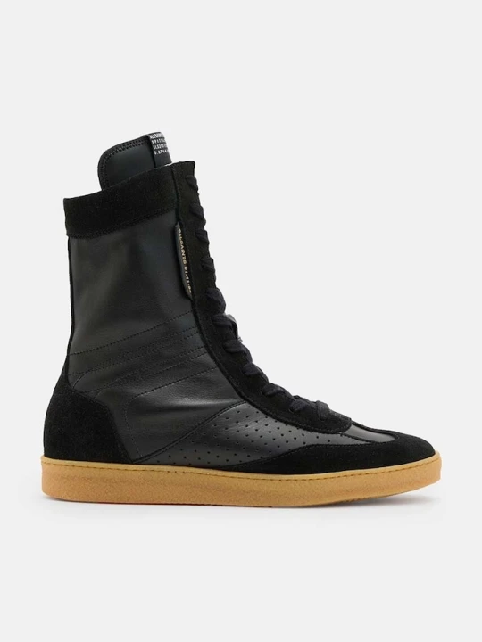 Zdjęcie produktu AllSaints botki skórzane Louise High Top czarny