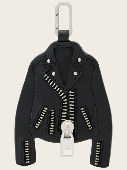 Zdjęcie produktu AllSaints brelok skórzany BALFERN czarny