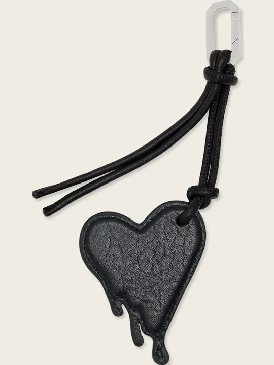 Zdjęcie produktu AllSaints brelok skórzany DRIP czarny
