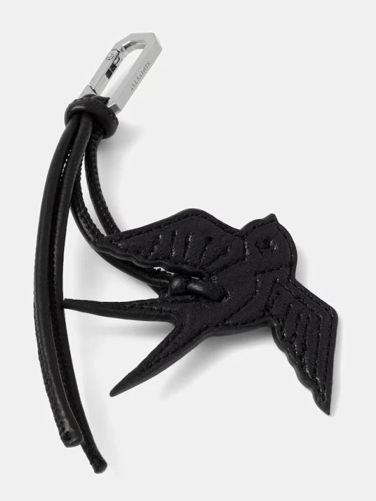 Zdjęcie produktu AllSaints brelok skórzany SWALLOW czarny