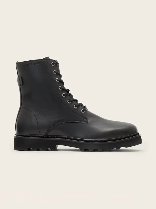 Zdjęcie produktu AllSaints buty męskie skórzane Skiff Military Boot czarny