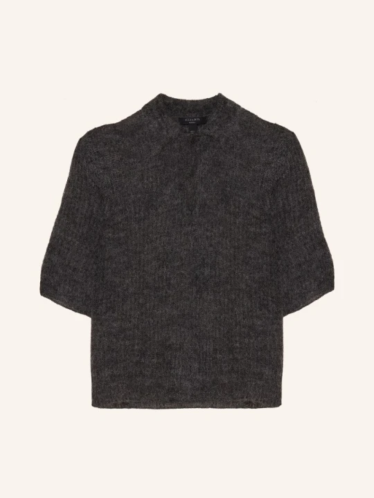 Zdjęcie produktu Allsaints Dzianinowa Koszulka Anabel Z Moherem grau CZIEMNOSZARY