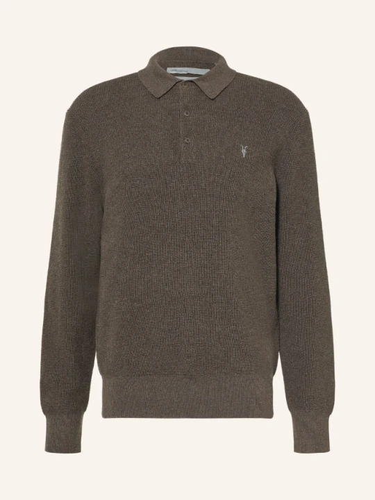 Zdjęcie produktu Allsaints Dzianinowa Koszulka Polo Aspen gruen CIEMNOZIELONY