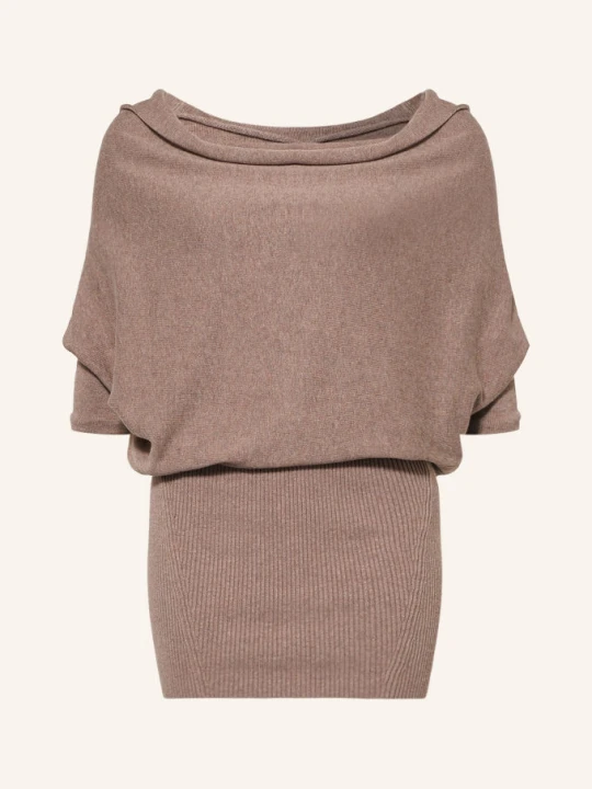 Zdjęcie produktu Allsaints Dzianinowa Sukienka Ellie Z Rękawami 3 / 4 braun BRĄZOWY