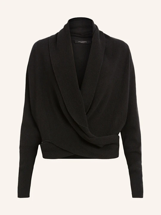 Zdjęcie produktu Allsaints Dzianinowe Wdzianko Wasson schwarz CZARNY