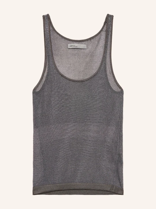 Zdjęcie produktu Allsaints Dzianinowy Top Silvi Z Błyszczącą Przędzą grau PLATYNOWY