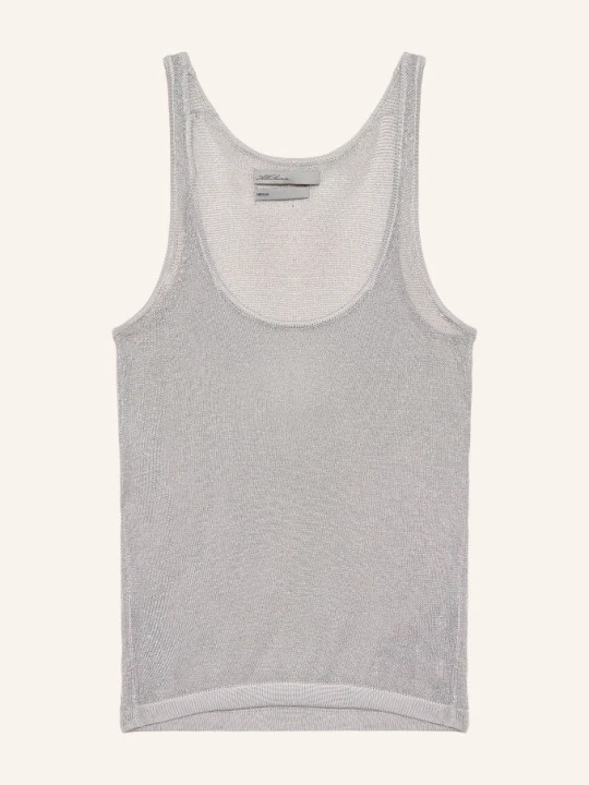 Zdjęcie produktu Allsaints Dzianinowy Top Silvi Z Błyszczącą Przędzą grau SREBRNY
