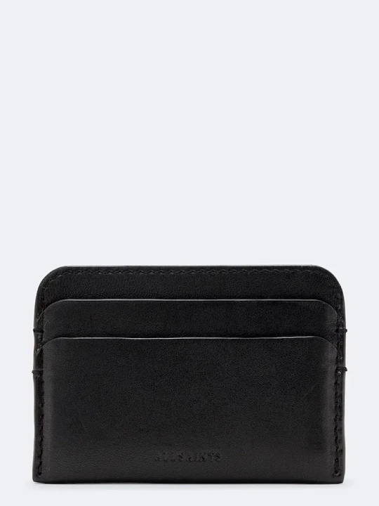 Zdjęcie produktu AllSaints etui na karty skórzane CLYMER CARDHOLDER czarny