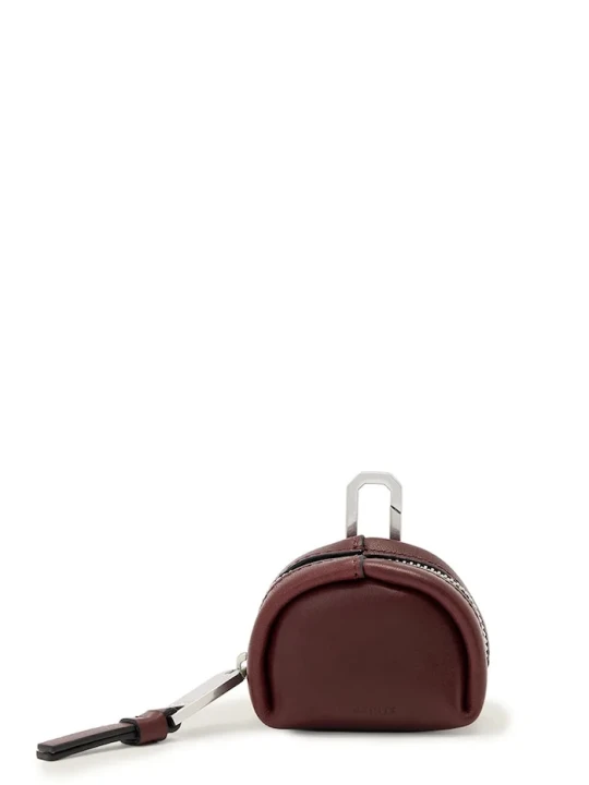 Zdjęcie produktu AllSaints etui na słuchawki damskie skórzane ROSALIE pomarańczowy