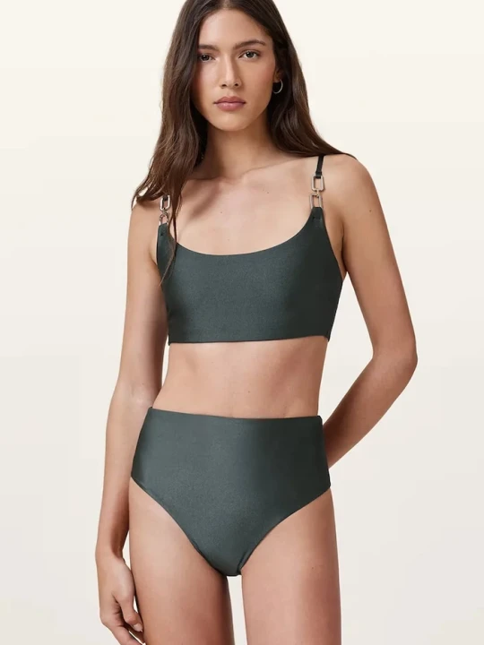 Zdjęcie produktu AllSaints figi kąpielowe damskie TALARIA zielony