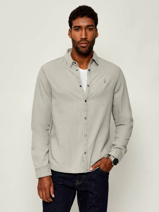 Zdjęcie produktu AllSaints Jeansowa koszula GLEASON | Regular Fit szary