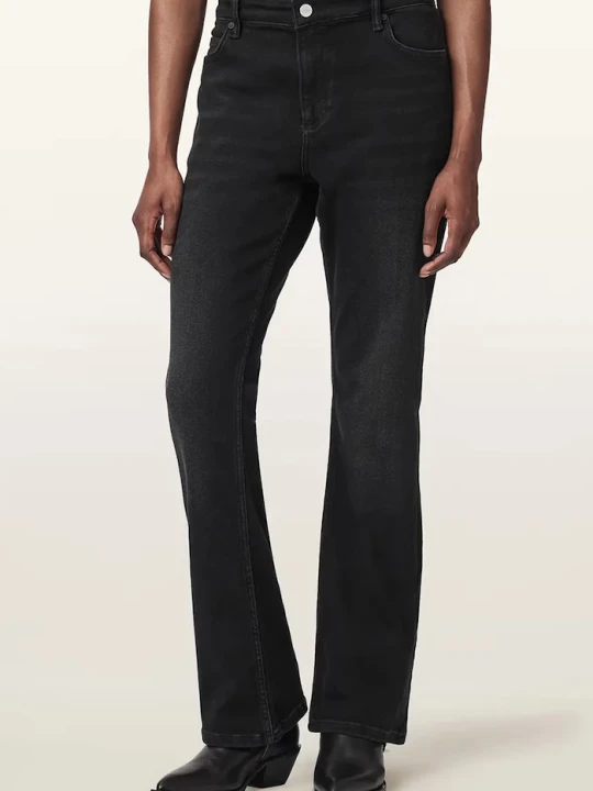 Zdjęcie produktu AllSaints jeansy bootcut damskie czarny