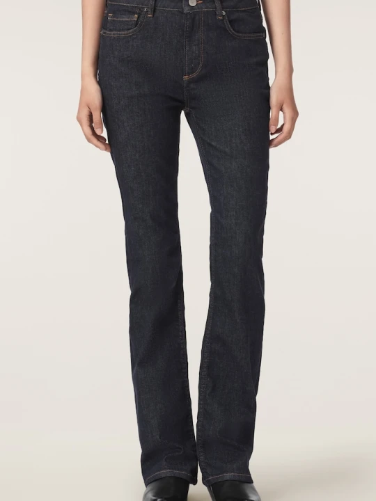 Zdjęcie produktu AllSaints jeansy bootcut damskie HALDAN granatowy