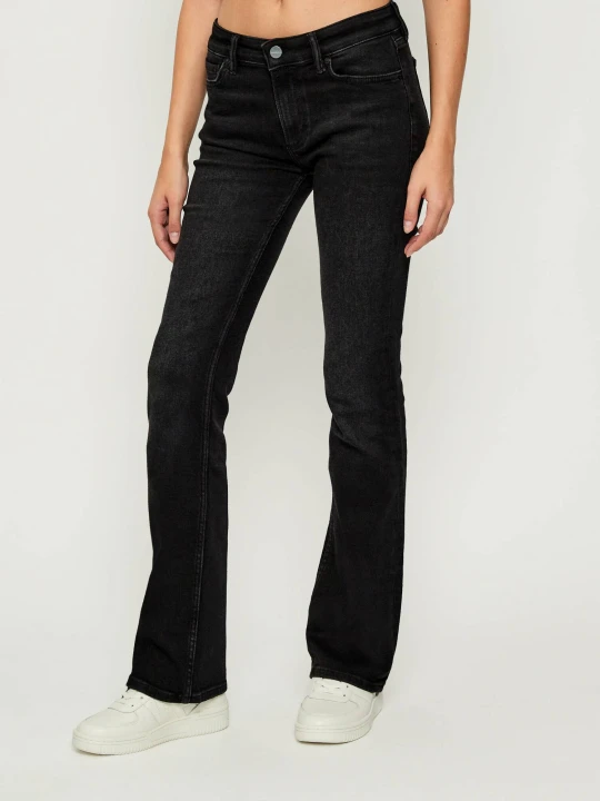 Zdjęcie produktu AllSaints Jeansy HALDAN | flare fit | mid rise czarny