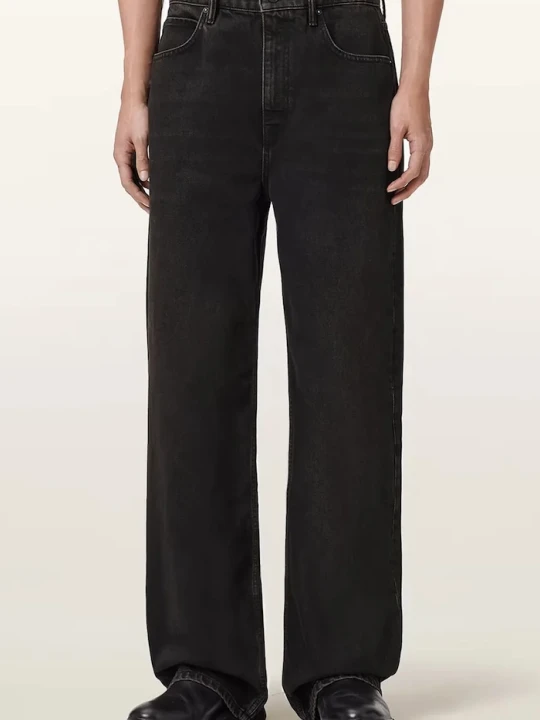 Zdjęcie produktu AllSaints jeansy szerokie męskie LENNY brązowy