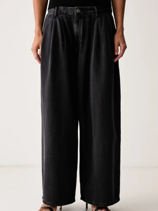 Zdjęcie produktu AllSaints jeansy wide leg damskie AXIS czarny