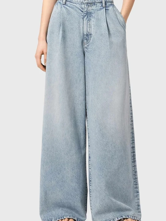 Zdjęcie produktu AllSaints jeansy wide leg damskie HAZE niebieski
