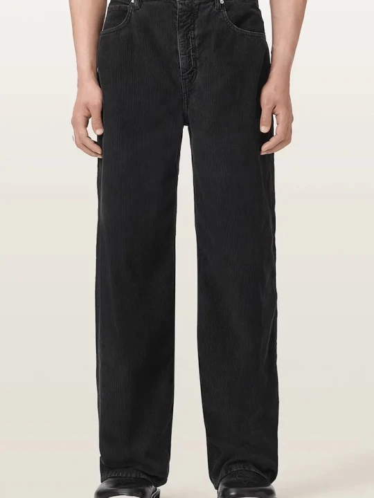 Zdjęcie produktu AllSaints jeansy wide leg męskie LENNY CORD granatowy