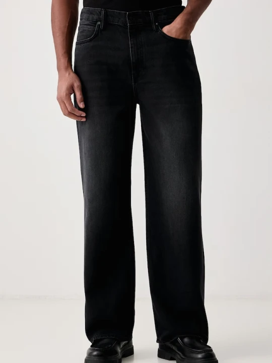 Zdjęcie produktu AllSaints jeansy wide leg męskie LENNY czarny