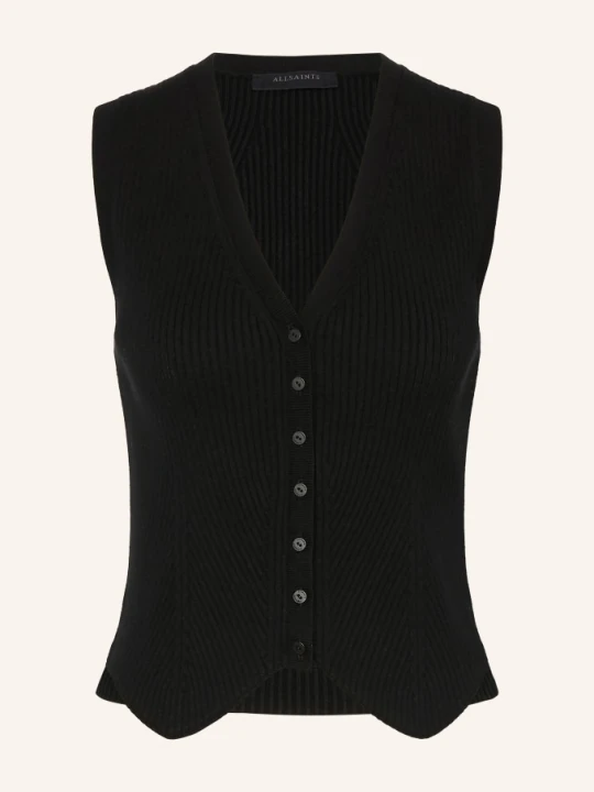 Zdjęcie produktu Allsaints Kamizelka Z Dzianiny Cruz schwarz CZARNY