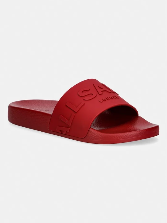 Zdjęcie produktu AllSaints klapki Biggy Slider czerwony